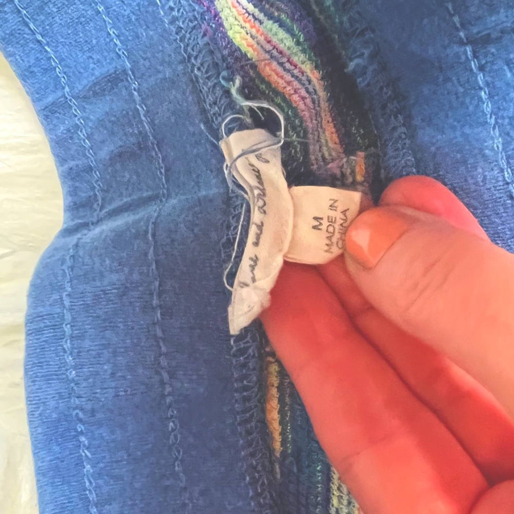 Blue strive fabric comfy textured shorts